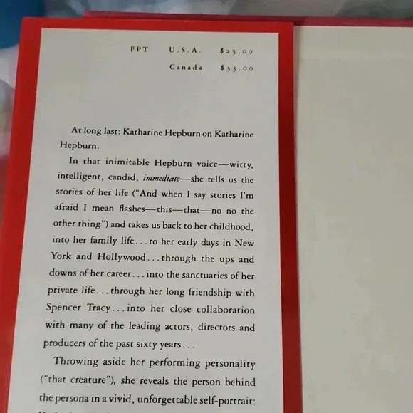 Katherine Hepburn book - Picture 6 of 10